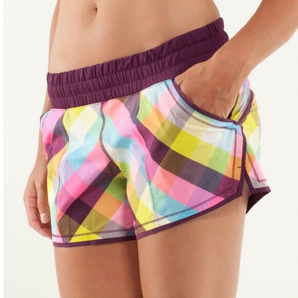 Lululemon Shake & Break Short  Sea‎ Check Multi/Plum - Picture 5 of 9